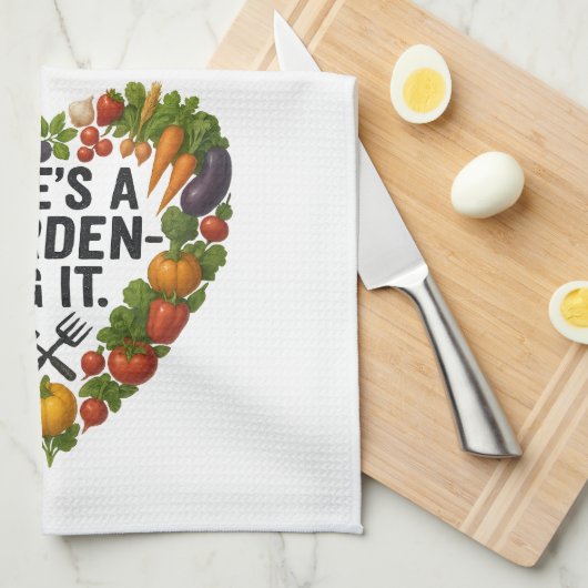 人生は庭である キッチンタオル (四つ折り)