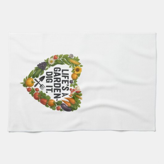 人生は庭である キッチンタオル (横)