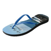 人生は引退から始まり、海・ブルーを帆走  ビーチサンダル (アングル)