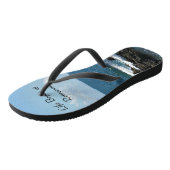 人生は引退から始まり、海・ブルーを帆走 ビーチサンダル (アングル)