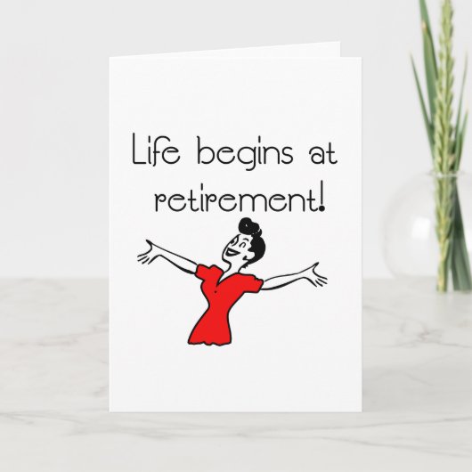 人生は引退から始まる！おもしろい贈与 カード (正面)