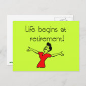 人生は引退から始まる!おもしろい贈与 ポストカード (正面/裏面)