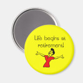 人生は引退から始まる！おもしろい贈与 マグネット (正面/裏面)