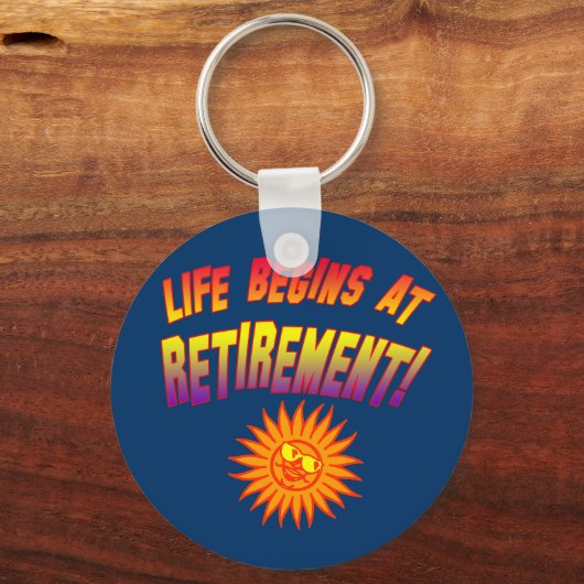 人生は引退から始まる! キーホルダー (正面)