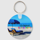 人生は引退から始まる キーホルダー (正面)