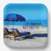 人生は引退から始まる ペーパープレート (正面)