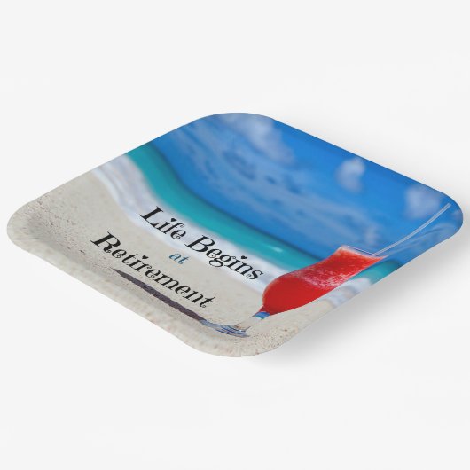 人生は引退から始まる ペーパープレート (傾斜あり)