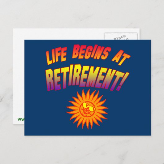人生は引退から始まる！ ポストカード (正面/裏面)