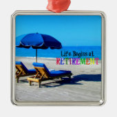 人生は引退から始まる メタルオーナメント (正面)