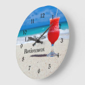 人生は引退から始まる ラージ壁時計 (傾斜)