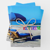 人生は引退から始まる、人気があるデザイン、 ラッピングペーパーシート (インサイチュ)