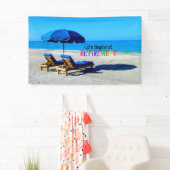 人生は引退から始まる、人気があるデザイン、 横断幕 (インサイチュ)