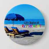 人生は引退から始まる 缶バッジ (正面)