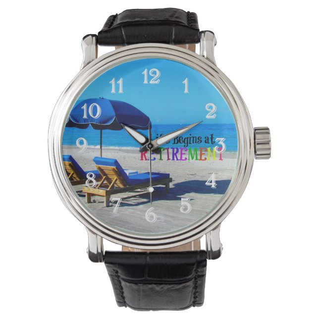 人生は引退から始まる 腕時計 (正面)