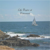 人生は引退、セーリングで始まる。 シール (正面)