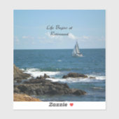 人生は引退、セーリングで始まる。 シール (シート)