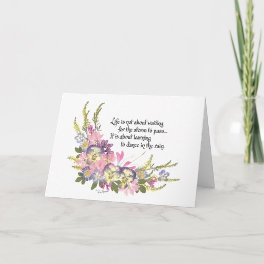 人生は待つためのものではない カード (正面)