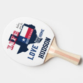 人生は思いがけない場所へテキサス州 卓球ラケット (横)