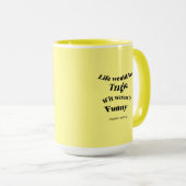 人生は悲劇的だ….ホーキング引用文マグ マグカップ (正面右)