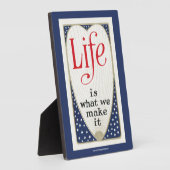 人生は我々が作る物だ フォトプラーク (側面)