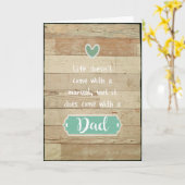 人生は手来書ではなくパパで行う カード (黄色い花)