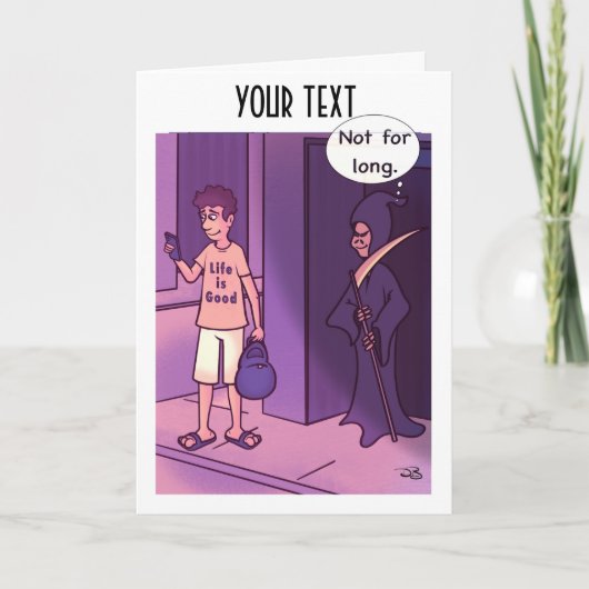 人生は折り畳まれたグリーティングカード カード (正面)