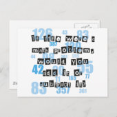 人生は数学のようなものだ ポストカード (正面/裏面)