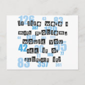 人生は数学のようなものだ ポストカード (正面)