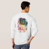 人生は方法を見つける Tシャツ (裏面フル)
