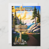 人生は旅だグリーティング最高のカードに 招待状 (正面)