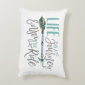 人生は旅だ楽しむのボホワンドルスト アクセントクッション (裏面(縦))