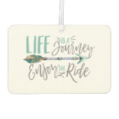 人生は旅だ楽しむのボホワンドルスト カーエアーフレッシュナー (裏面)