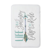 人生は旅だ楽しむのボホワンドルスト バスマット (正面縦)