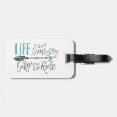 人生は旅だ楽しむのボホワンドルスト ラゲッジタグ (裏面横)