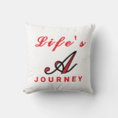 「人生は旅だ」アクセントやる気を起こさせる枕 クッション (正面)