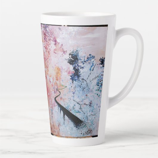 人生は旅だ カフェラテマグ (右)