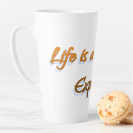 人生は旅だ カフェラテマグ