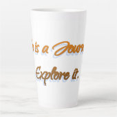 人生は旅だ カフェラテマグ (正面)