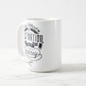 人生は旅だ コーヒーマグカップ (正面左)