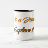 人生は旅だ ツートーンマグカップ (中央)