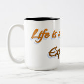 人生は旅だ ツートーンマグカップ (左)