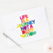 人生は旅だ ラウンドシール (封筒)