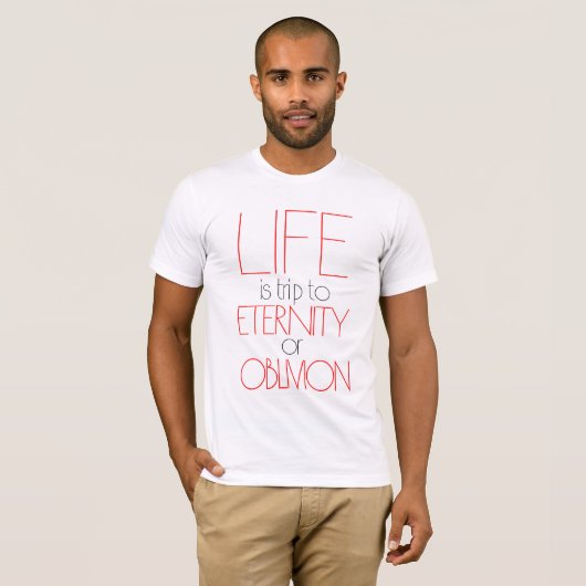 人生は旅だ Tシャツ (正面フル)