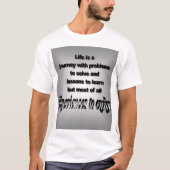人生は旅だ Tシャツ (正面)
