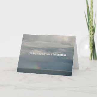 人生は旅であり目的地ではない カード