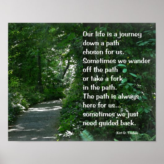 人生は旅である – ポスタ感動的ー ポスター (正面)