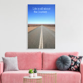 人生は旅のキャンバスやる気を起こさせるだ キャンバスプリント (インサイチュ (リビング))