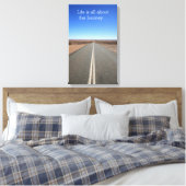 人生は旅のキャンバスやる気を起こさせるだ キャンバスプリント (インサイチュ (寝室))