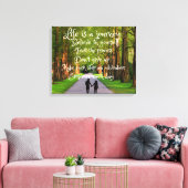 人生は旅のキャンバス キャンバスプリント (インサイチュ (リビング))