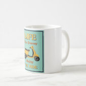 人生は旅のコーヒーマグ コーヒーマグカップ (正面右)